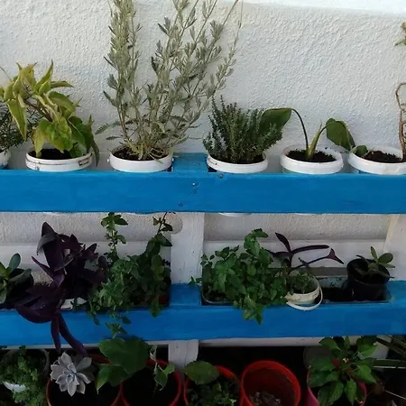 3 Min From The Beach-white&blue House In אפולון